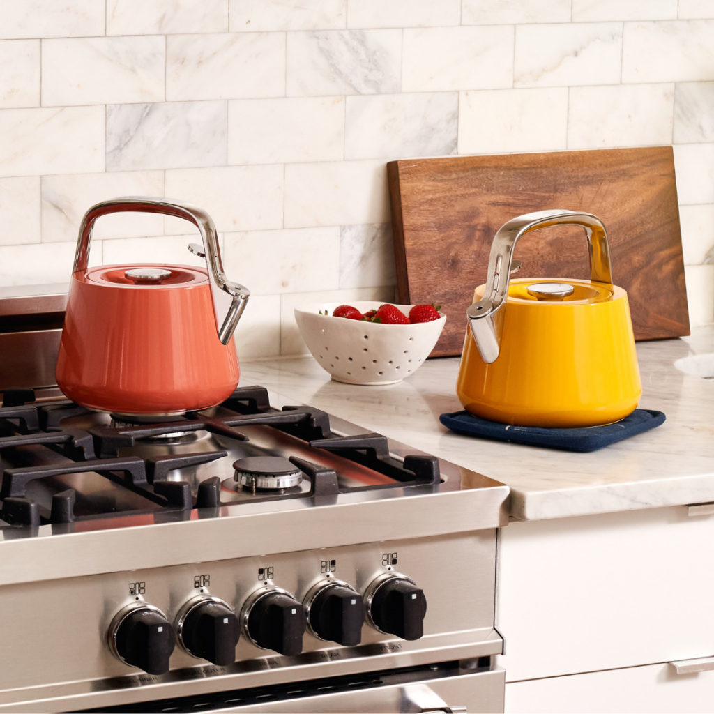 Caraway Cookware 2022 Launches New Tea Kettle Collection