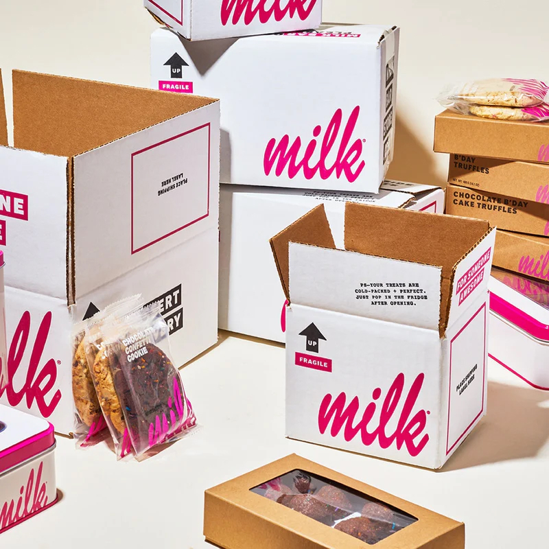 Milk Bar Shipping Boxes